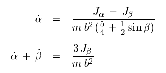 Gleichung Winkelgeschwindigkeiten